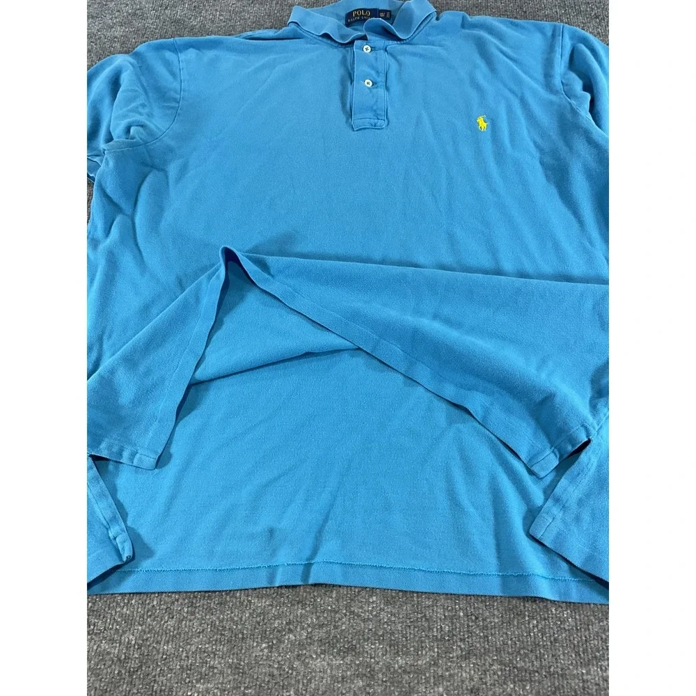 Polo Ralph Lauren Polo Shirt Men's 2XLT Tall Blue Classic Fit Big Tall Polo